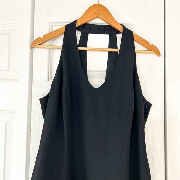 Laundry by Shelli Segal Black Halter A-Line Dress Size 12 Cocktail EUC - Picture 2 of 7